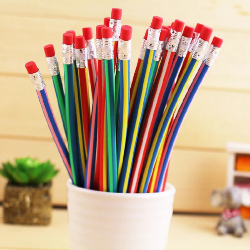 Magic Color Bendy Pencil Eraser  Colorful Magic Flexible Pencil - 2023 New  5pcs - Aliexpress