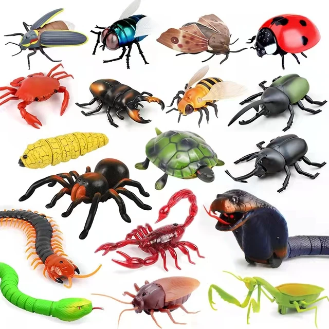 RC Animal Robot Antistress Insect Toys Infrared Simulation Spider Bee fly mantis Electric Toy for Children Prank Insects pet toy 1