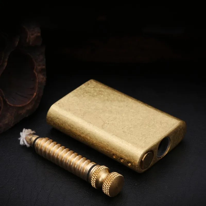 Zorro Original  Pure Copper Match Retro Kerosene Oil Cigarettes Lighter Pull Ignition Fire Men's Smoking Tool Gift for Man