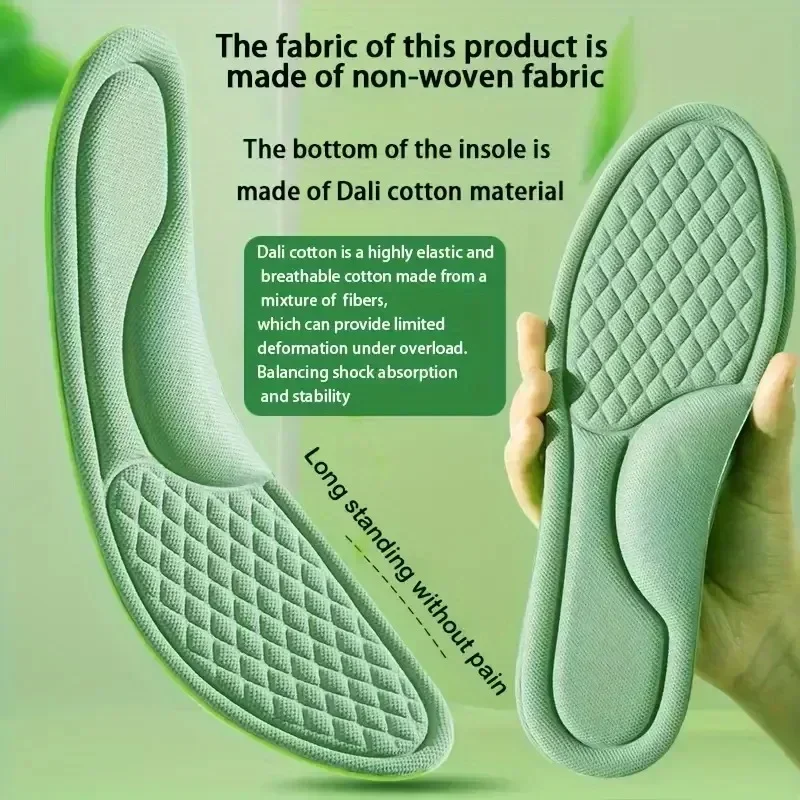 2-20pcs Deodorant Absorb-Sweat Soft Massage Memory Foam Sport Insoles Men Women Feet Orthopedic Shoe Pads Running