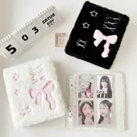 A6 Cartoon Plush Cover Binder Photocards INS Girl Korean Cute Photo Album Idol PhotoCard Holder Collect Book School Stationery 1