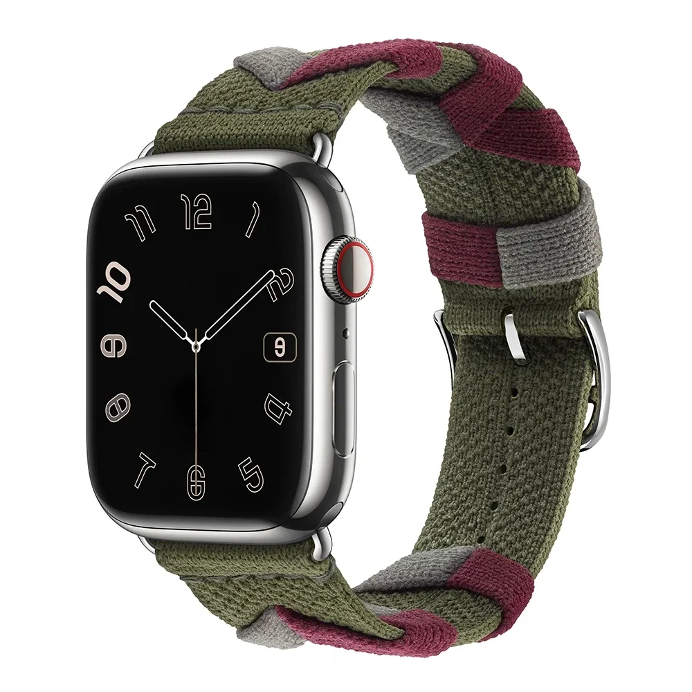 حزام نايلون لساعة أبل ، سوار أصلي ، حلقة ، iWatch...