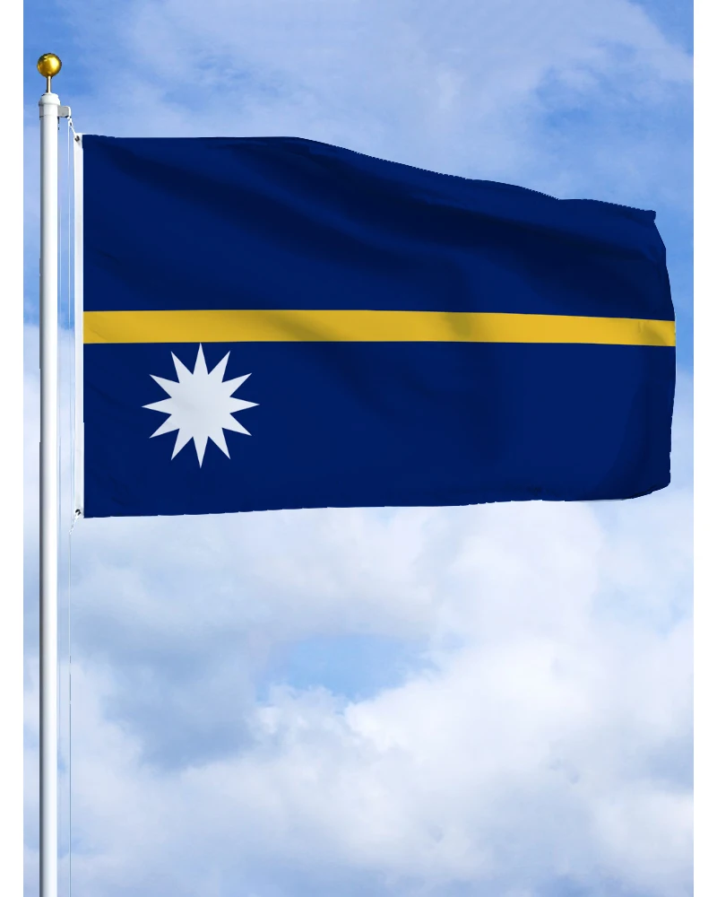 

60×90 90x150 120×180CM Nauru Emblem Flag Polyester Printed Banner Tapestry For Decor