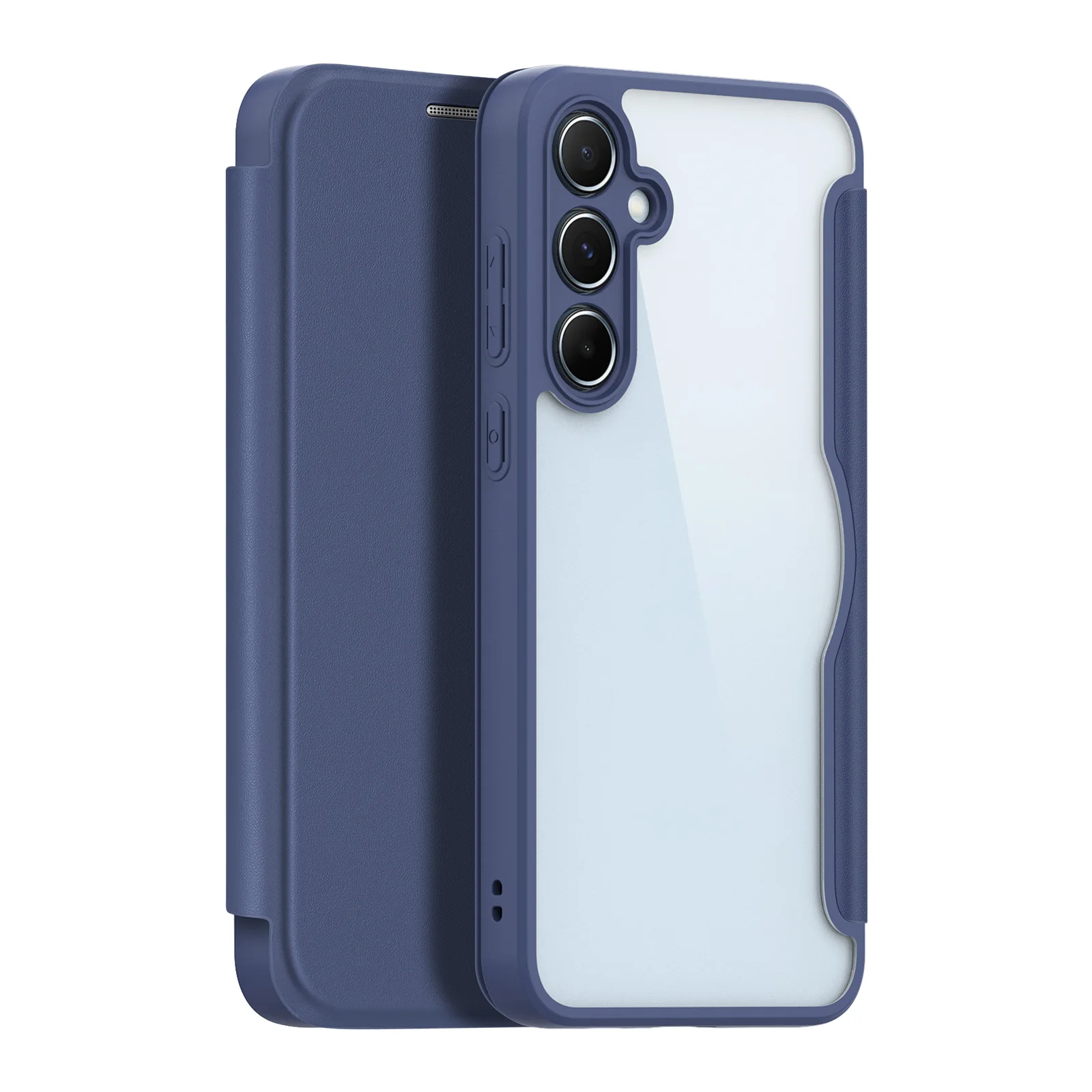 Premium DUX DUCIS Folio Case with Wallet and Transparent Back Cover