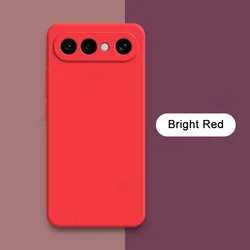 Luxury Square Liquid Silicone Shockproof Phone Case with Soft Lens Protection for Vivo X300 FE (Bright Red)