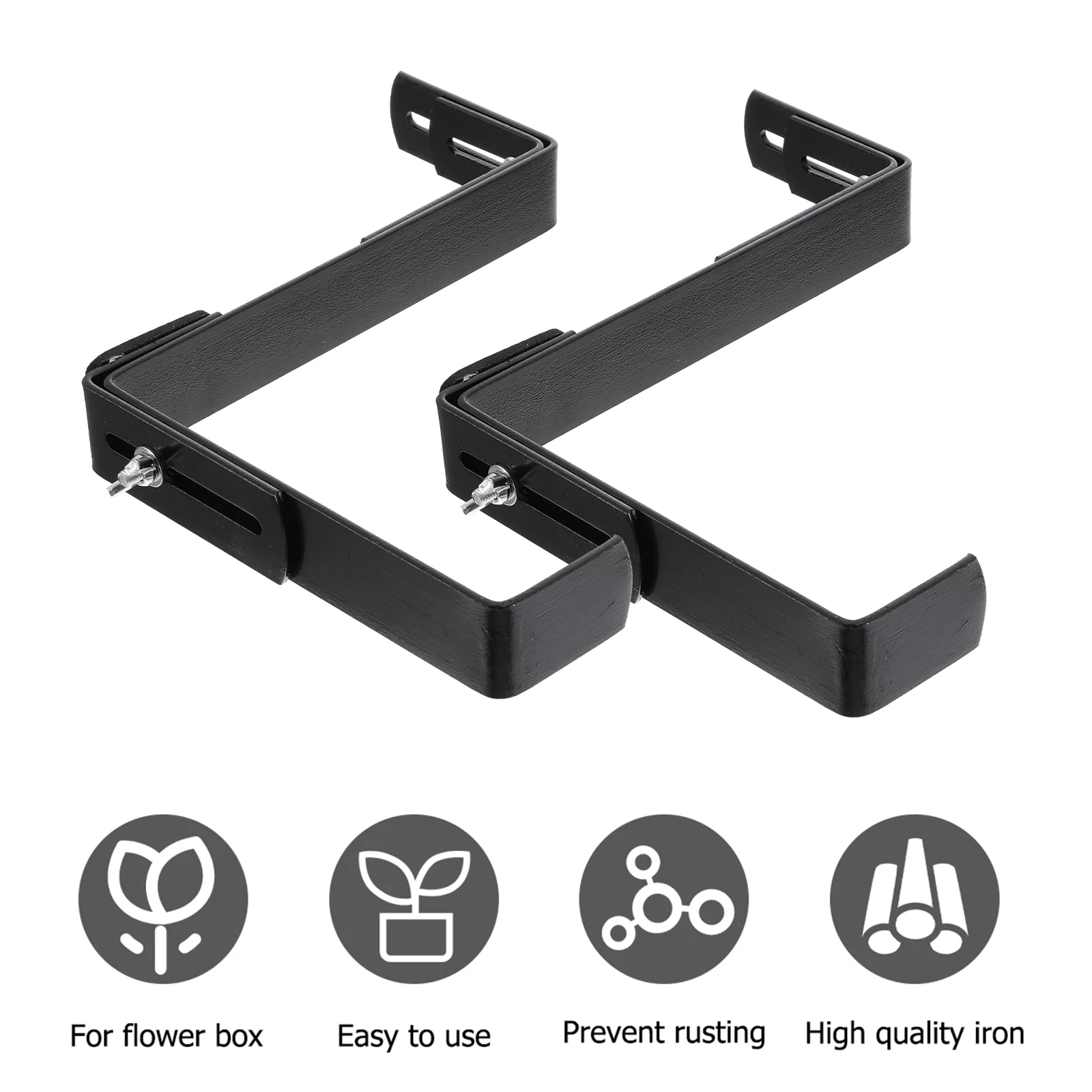 Adjustable Flower Pot Bracket for 5 10 5cm Balcony Rails Planter Holder Wall Hook Garden Decor Plant