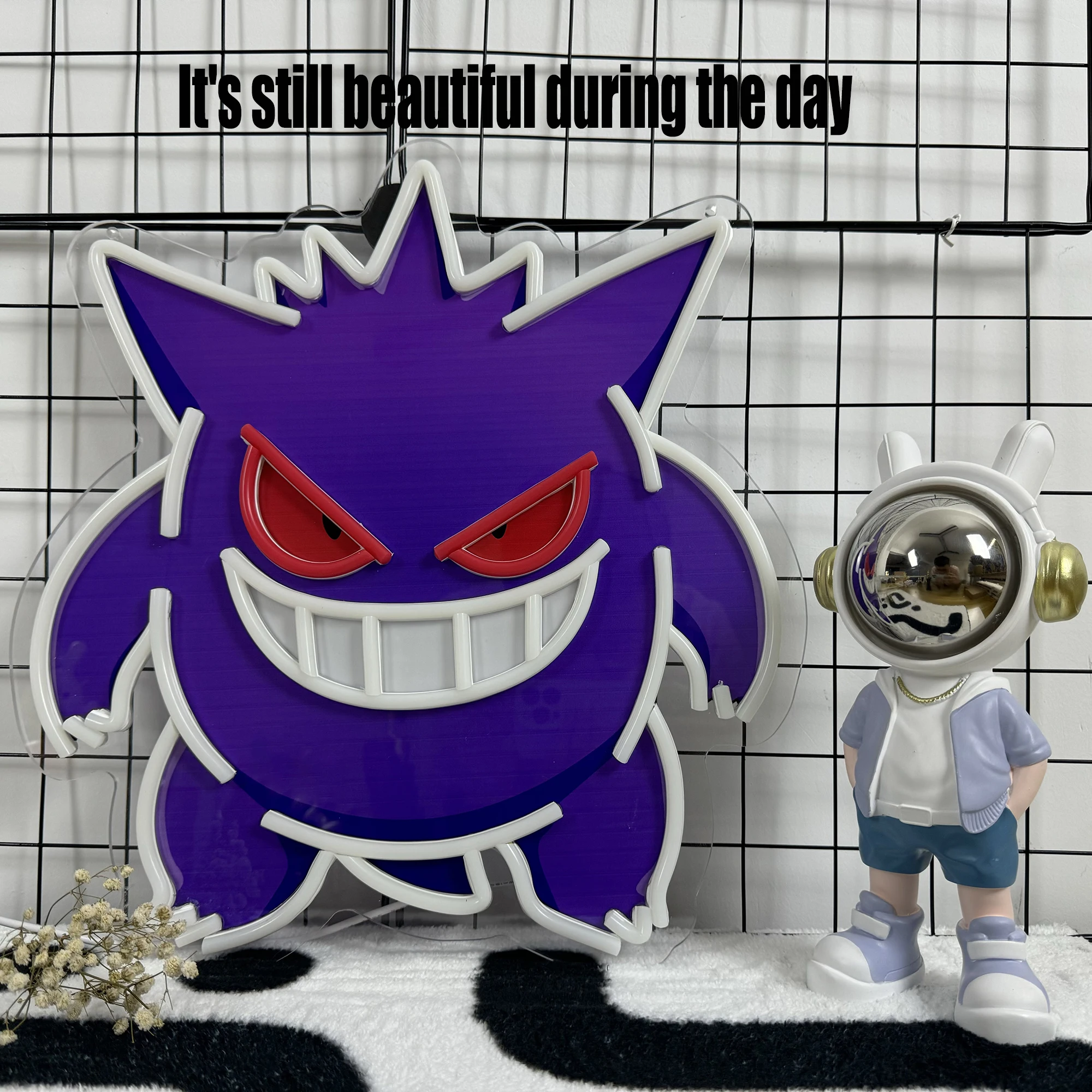 【新品】ネオンライト　ポケモン　ゲンガー　ネオンサイン　LED ネオンライト ポケモン げんがー ネオンサイン ネオンライト ネオン