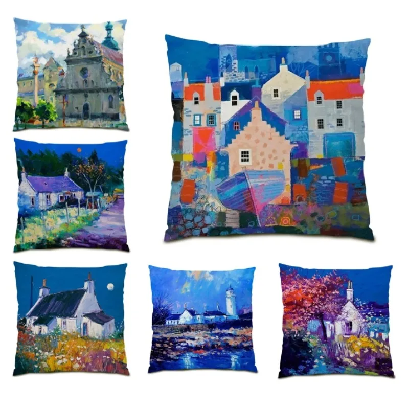

Cushion Cover 45x45 Velvet Pillow Cover Square Home Decor Flower Bird Living Room Decor Leaves Snowflake Pillow for Sofa DF1735