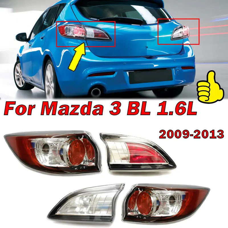 Garage-Pro Tail Light Compatible With 2010-2013 Mazda 3 Passenger Side- Inner In The Tail Lights - Foto 9