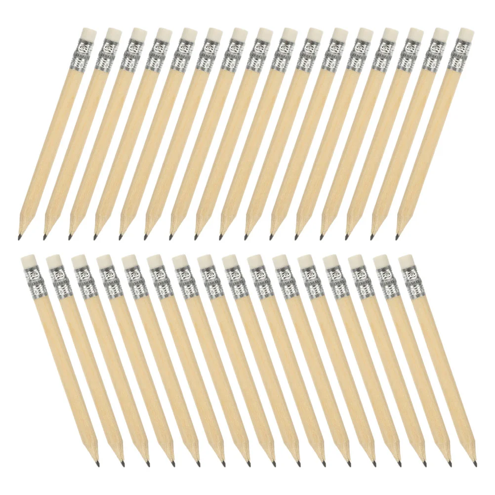 짧은 연필 초안 쓰기 연필, 편리한 휴대용 다기능 드로잉 사무실 나무, 100 개