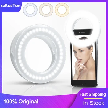 USB 충전 LED 셀카 링 라이트, 휴대폰 렌즈, LED 셀카 램프 링, 아이폰, 삼성, 샤오미 휴대폰, 태블릿 셀카 라이트