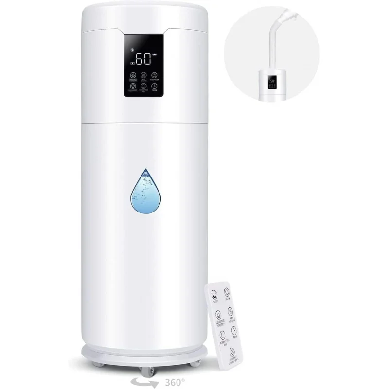 

Humidifiers for Large Room Home Bedroom 2000 sq.ft. 17L/4.5Gal Large Humidifier with Extension Tube & 4 Speed Mist,Top Fill