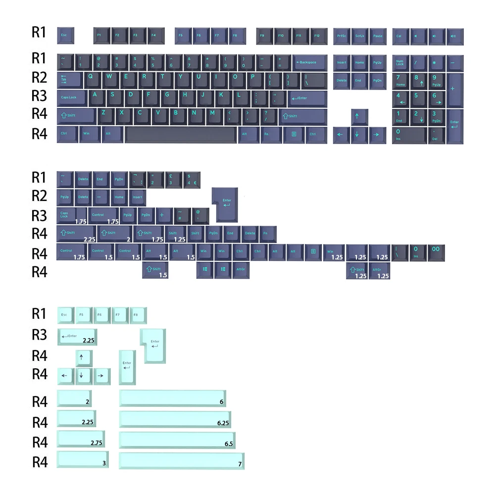 Ʈ ǻ   ü PBT  Űĸ, mx Ű 60 65 87 104 xd64 bm60 bm65 ظ 