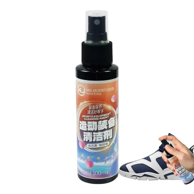 

Sports Gear Spray Stain Remover Football Gloves And Shoe Cleaning Spray All Purpose Effective Gym Equipment Cleaner For Sneakers
