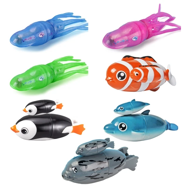 Baby Toys Animal Bath Toys for Kids LED Light Up Floating Water