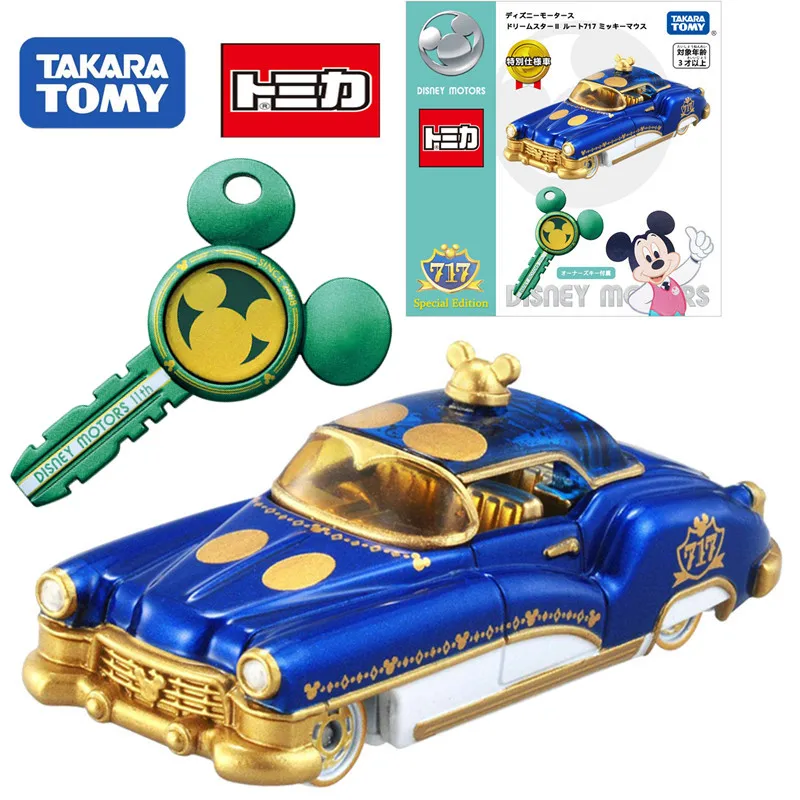

Takara Tomy Tomica Premium Disney Alloy Car Model Mickey Special Edition with Key Mini Diecast Motor Vehicle Model Children Toy