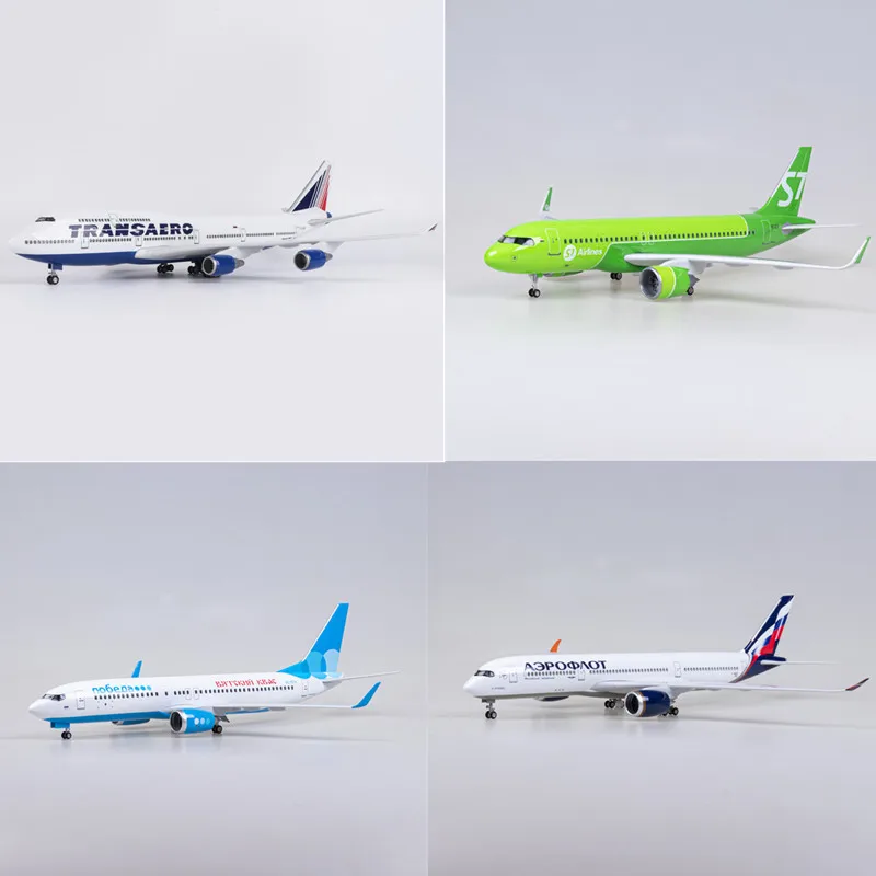 

1/150 Scale Model B777/B747/B737/A320 NEO/A350/ Siberia Russia Airline Aviation Transaero Airplane Resin Collection Display Gift