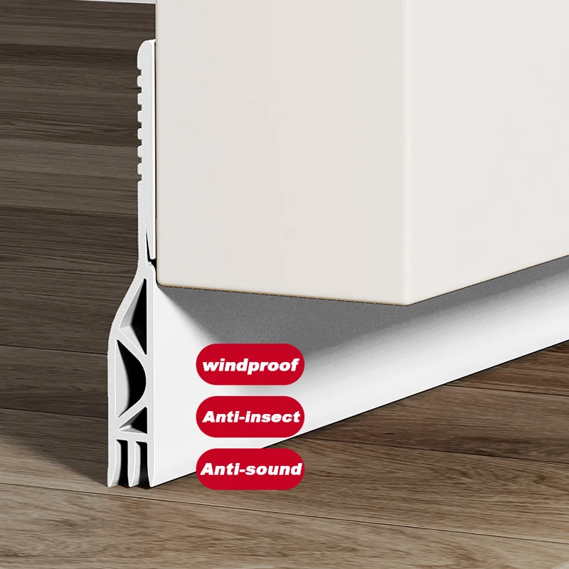 Self-Adhesive Weatherproof Door Seal Strip for Sound, Dust, and Insect Protection
