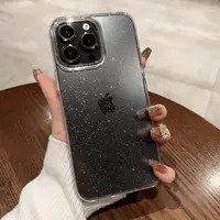Luxury Bling Glitter Clear Phone Case For iPhone 16 15 14 13 12 11 Pro Max X XR XS 7 8 Plus Shockproof Transparent Soft Cover 6