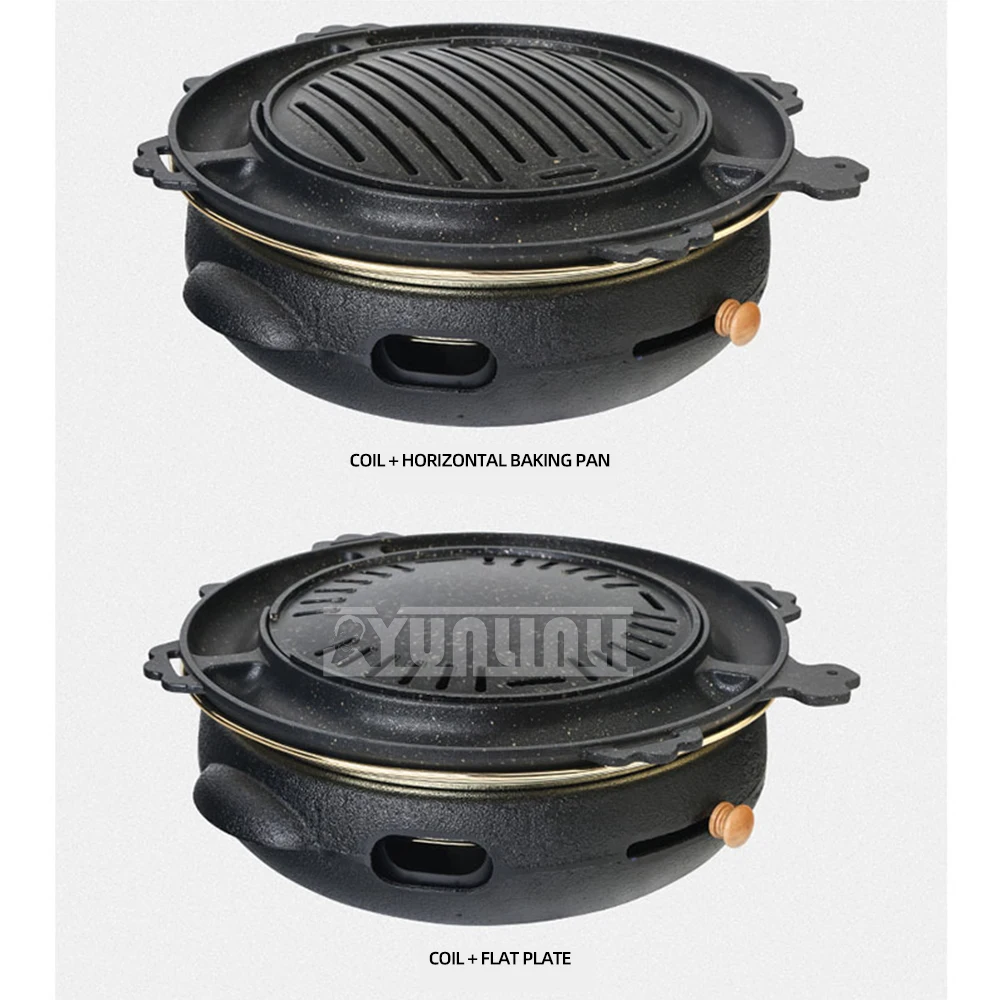 

Коммерческая выхлопная печь для обжарки мяса, домашний противень для выпечки, круглая печь для барбекю с углем