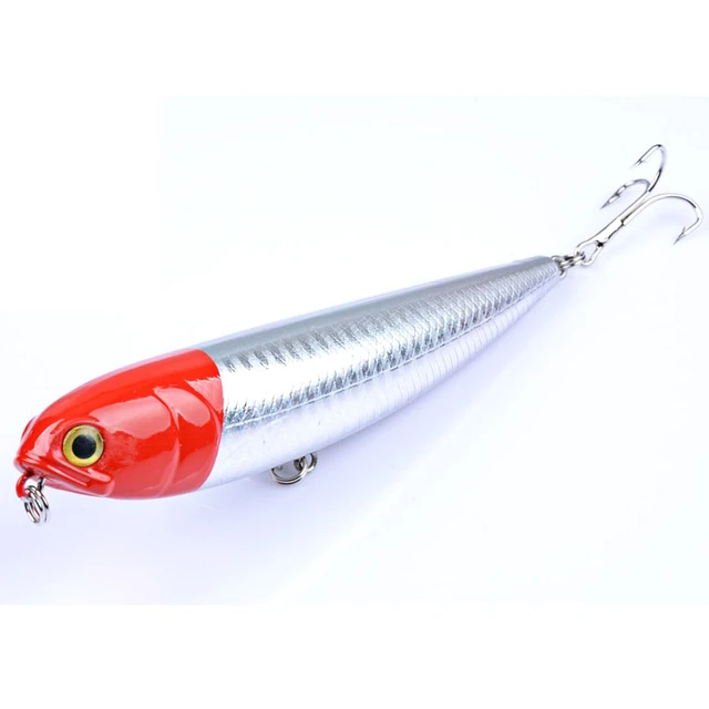 Lure Bait Propeller Fishing Bass With Topwater Floating Rotating For A  Variety Of Fish Red Head White 35g 