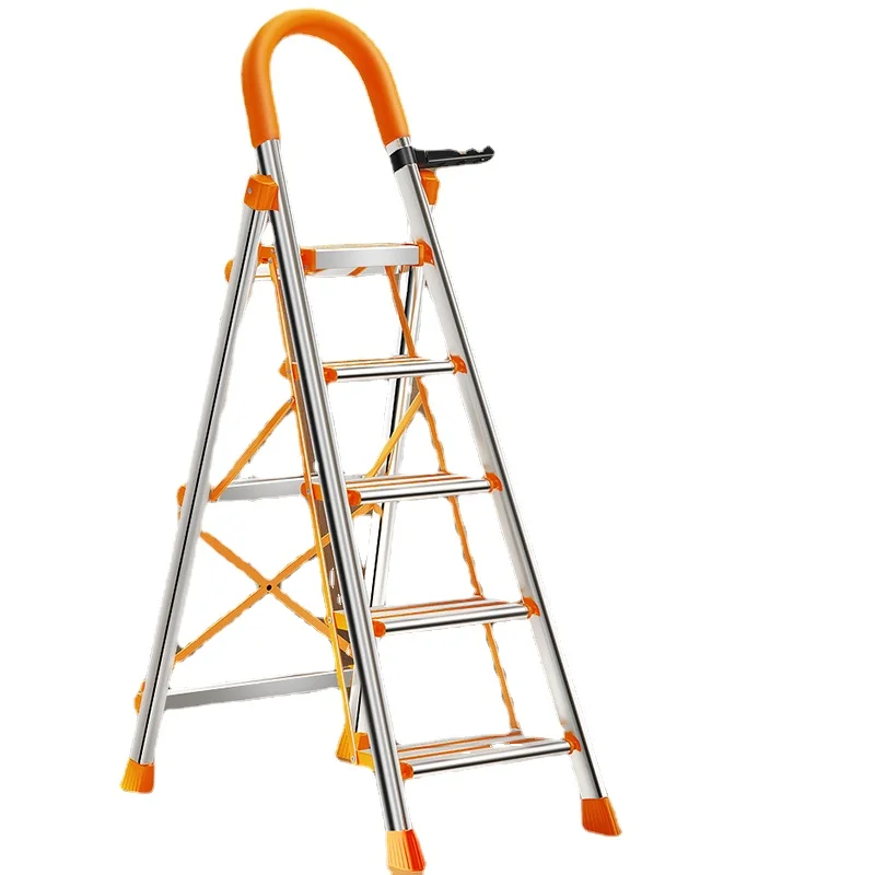 

YY Stainless Steel Ladder Household Folding Trestle Ladder Aluminum Alloy Thickened