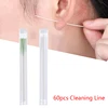 60pcs Earrings Hole Cleaner Disinfection Ear Wires Hole Cleaning Line Piercing Ear Piercing Cleaning Line 1