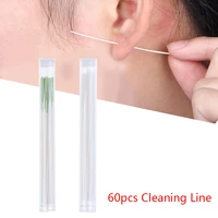 60pcs Earrings Hole Cleaner Disinfection Ear Wires Hole Cleaning Line Piercing Ear Piercing Cleaning Line 1