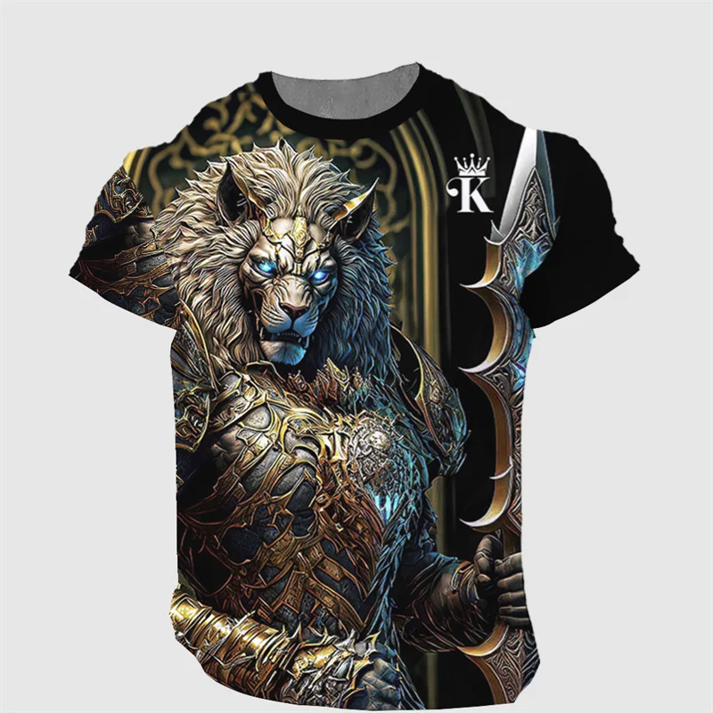 

Mens T Shirt Animal Print T-Shirt O-Neck Cool Womens Clothing Harajuku Fashion Retro Streeetwear Short Sleeve Summer Casual Tops