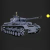 Henglong 38591/16 Simulation German Iv F2 Remote Control Medium Tank Support Multi Functional Battle Model Car Children's Toy 3