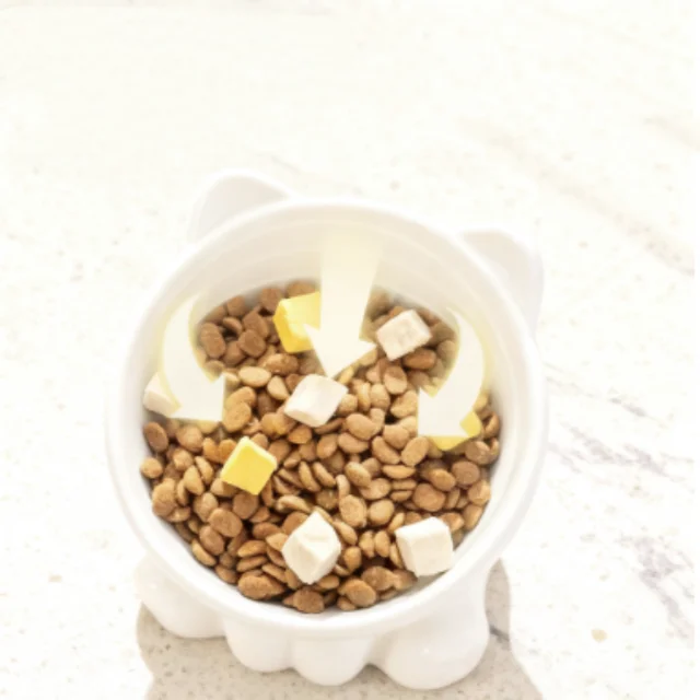 Cat Bowl Pet Accessories Ceramic Diagonal High Feet Cute Protection Cervical Spine Dog Bowl Drink Water Bowl Pet Supplies 6