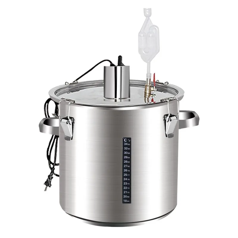 Wine Barrel Fermenter Stainless Steel Fermentation Equipment Constant Temperature Warming Wine Fruit