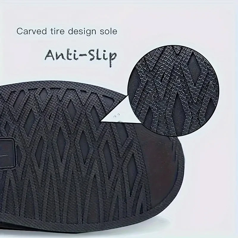 Adult Waterproof Shoe Covers Outdoor Travel Rainproof Coversbandage Style Thickened Non-Slip Rain Boots Covers shoe covers