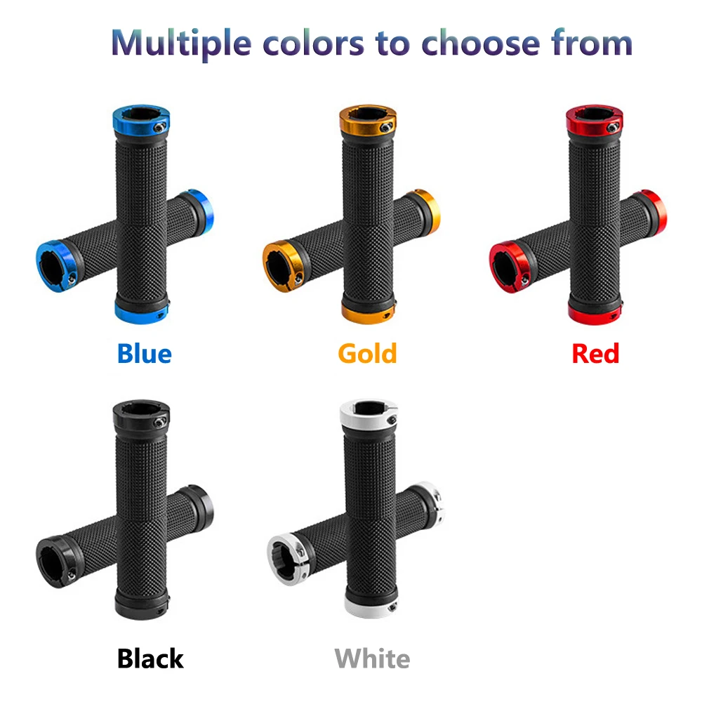MTB Bicycle Grips Handlebar Rubber Anti-Skid Bike Grips Lock On Mountain Handle End MTB Cuffs Bike Accessories