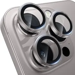 Sleek Black Titanium Camera Lens Protector Cover - Premium Phone Protection Accessory - iPhone 12 Mini (GRAY)