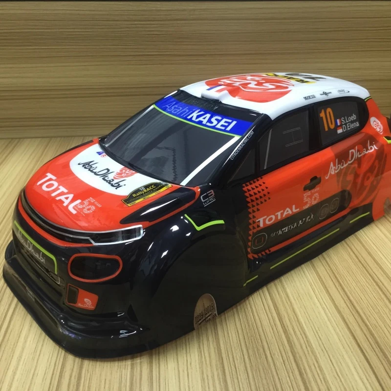 1/10 Rc Rally Car Body Shell, 195Mm X 255Mm Drift Chassis Tamiya Tt01 Tt02 Hsp 94123