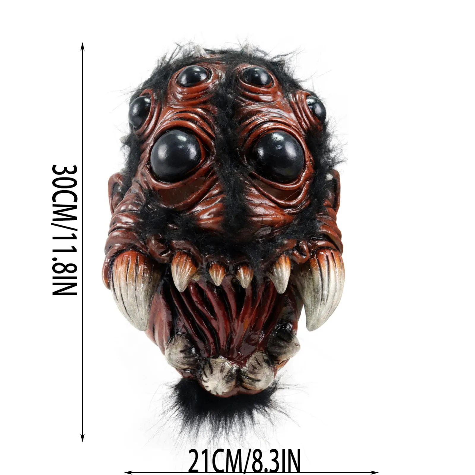 Horror Creepy Spider Mask Cosplay Scary Animal Spiders Big Eyes Tooth ...
