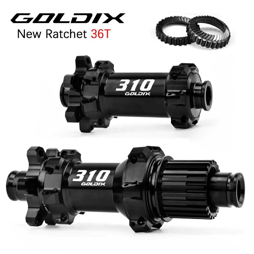 GOLDIX 6볼트 R310 로드 자전거 허브, 24홀, 새로운 36T 래칫, SHIMANO 및 SRAM 10-12단 속도 자전거 액세서리와 호환 가능.