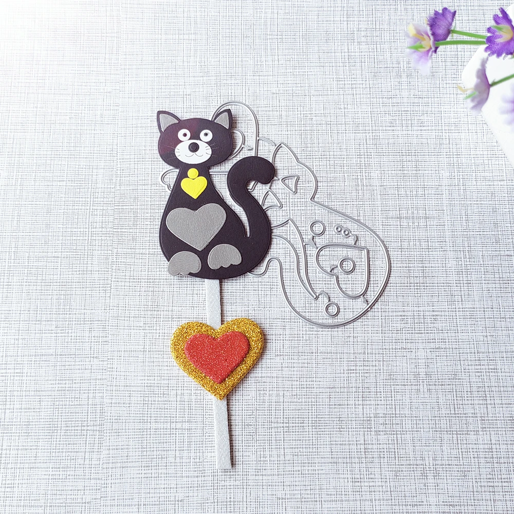 

New animals, cats cutting dies scrapbook decoration embossed photo album decoration card making DIY crafts