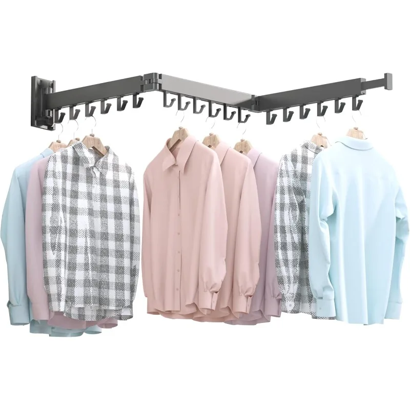 Clothes Drying Rack,Collapsible for Laundry Room,Wall Mounted Dryer Rack,Drying Rack Clothing Wall Mount,Hanging Rack 1