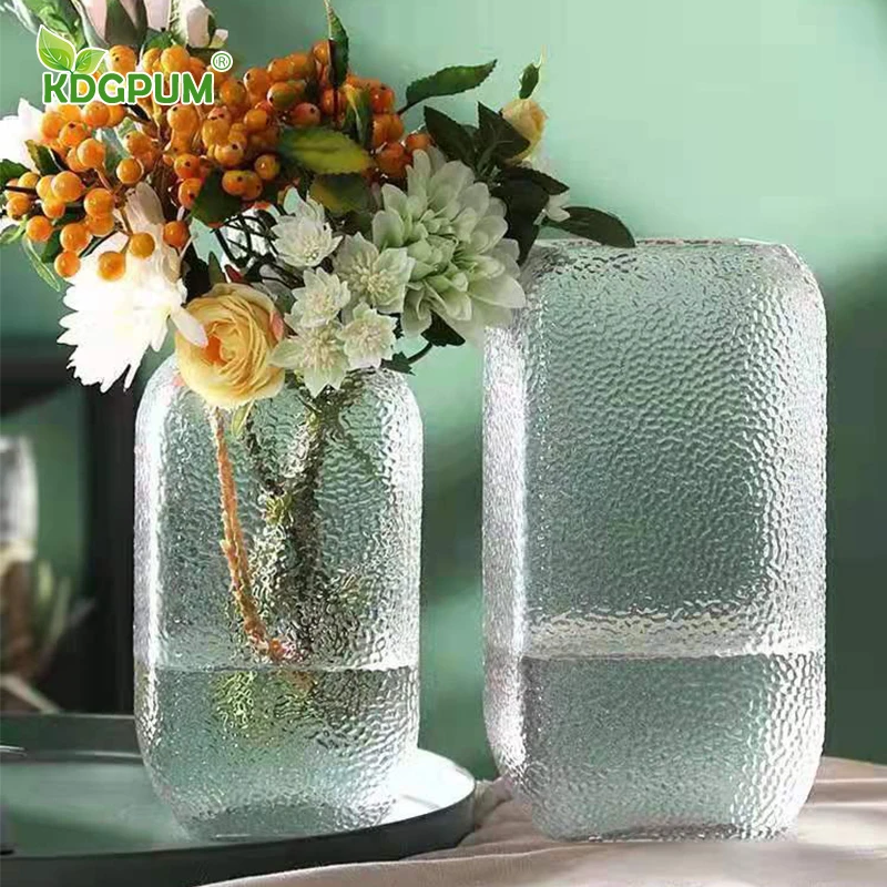 

Modern Handmade Glass Vase Nordic Fresh Rose Lily Dried Flowers Can Be Hydroponic Home Decoration Ornaments