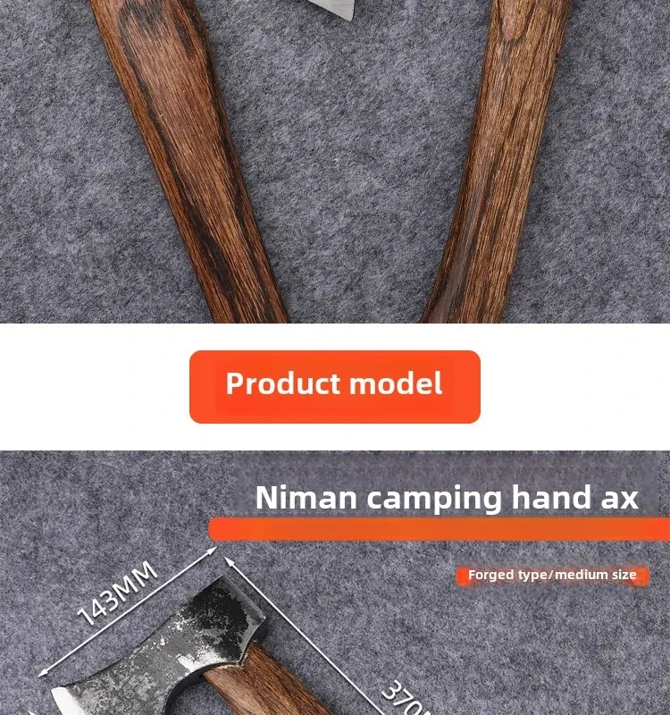 Seffec3ad304f4c6f8f676a2e06a1aa52l Portable outdoor camping hand axe - Hand-forged multi-functional wood-splitting and bone-chopping axe - Emergency battle axe Mallzona