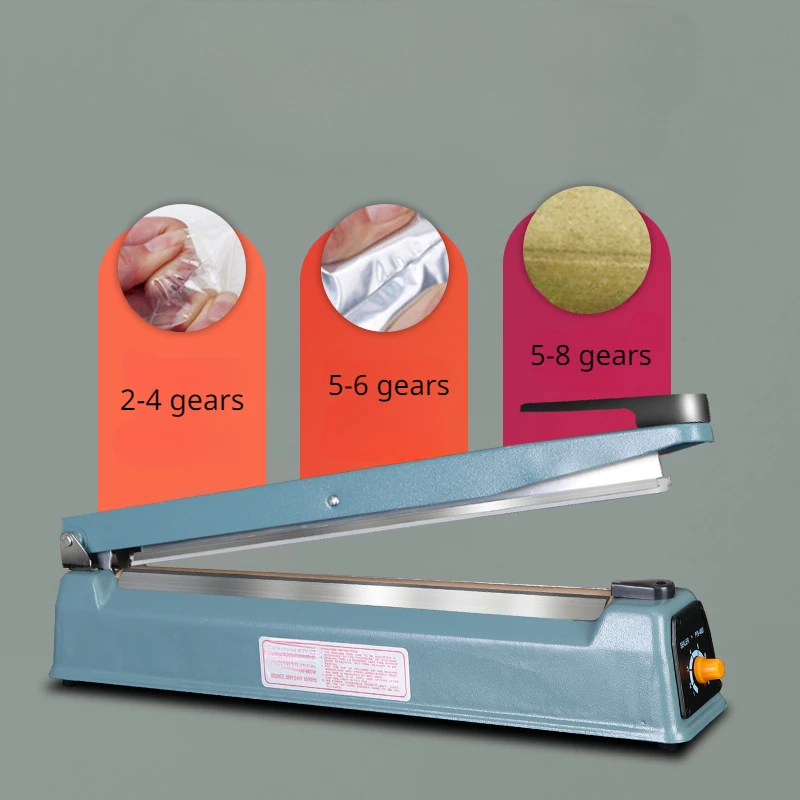Hand Pressure Sealing Machine Metal Multifunctional Adjustable Commercial Seal Plastic Bag Aluminum Foil Film Cutting Machine plastic sealing machine