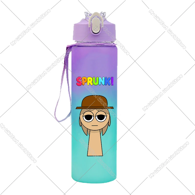 Heißer Spiel Sprunki Wasser Flasche 750ML Große Kapazität Tragbare Trinken Flaschen Cartoon Kinder Outdoor Sport Wasser Tasse Geburtstag geschenk – Detail 5