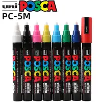 Uni posca Acrylic Marker, PC-5M 29 Colors rotulador permanente, POP Poster/graffiti/Paint ручки Metal Glass Rock Ceramics Marker 1