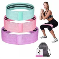 Fitness Resistance Band Butt Lifting Yoga Latex Circle Deep Squat Exercise Glute Stretching Band Cross-Border Beauty Butt