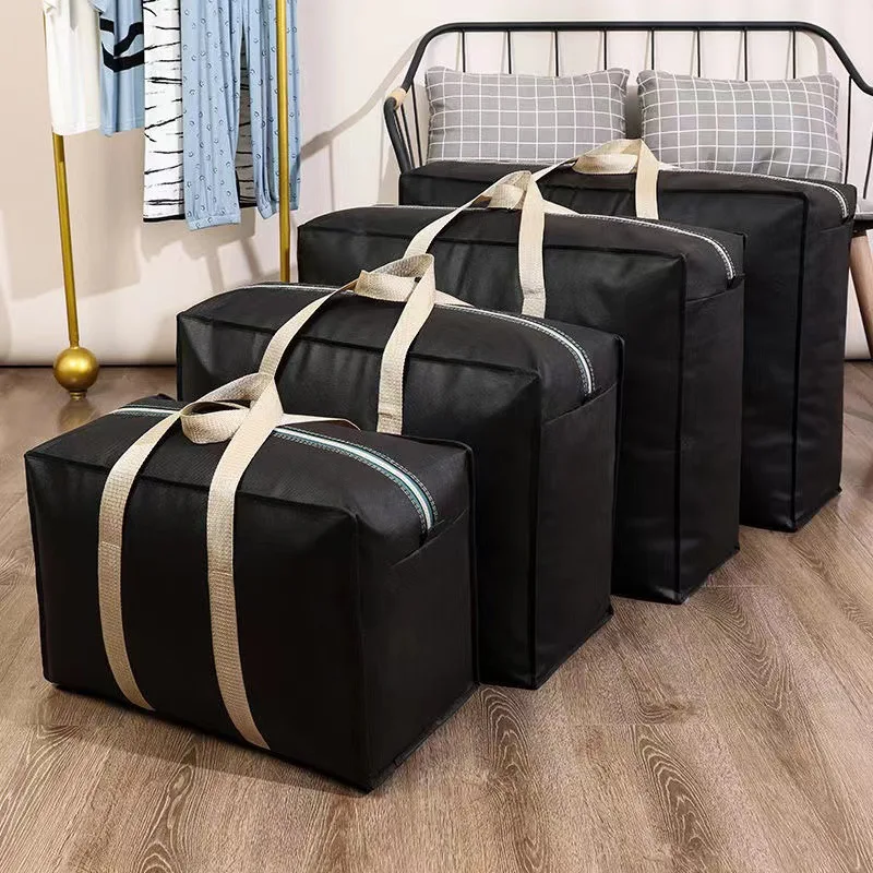 New Portable Foldable Duffle Bag Moving House Hand Bag Large Capacity Folding Luggage Bag Travel Clothes Storage Bags Zipper