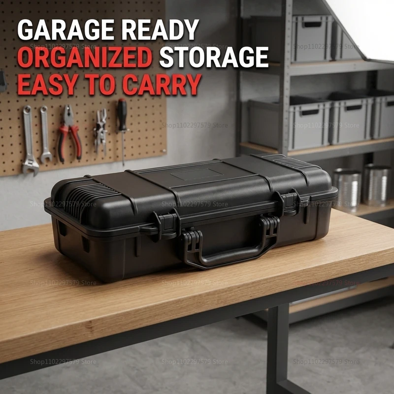 튼튼하고 휴대하기 쉬운 공구함 고강도, 방수, 안전한 휴대용 운반 및 기구 보관 및 보호 기능.