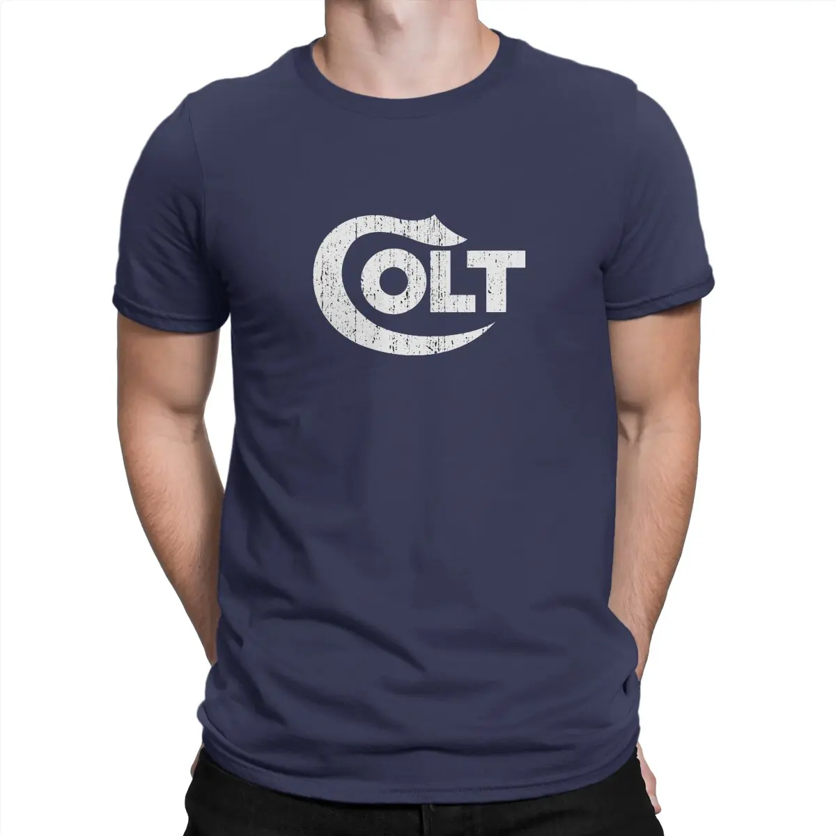 thumbnail image 1 of Camisetas Colt para hombre, armas de fuego, Smith Cool Wesson, vintage, manga corta, cuello redondo, algodón, exclusivas., 1 of 7