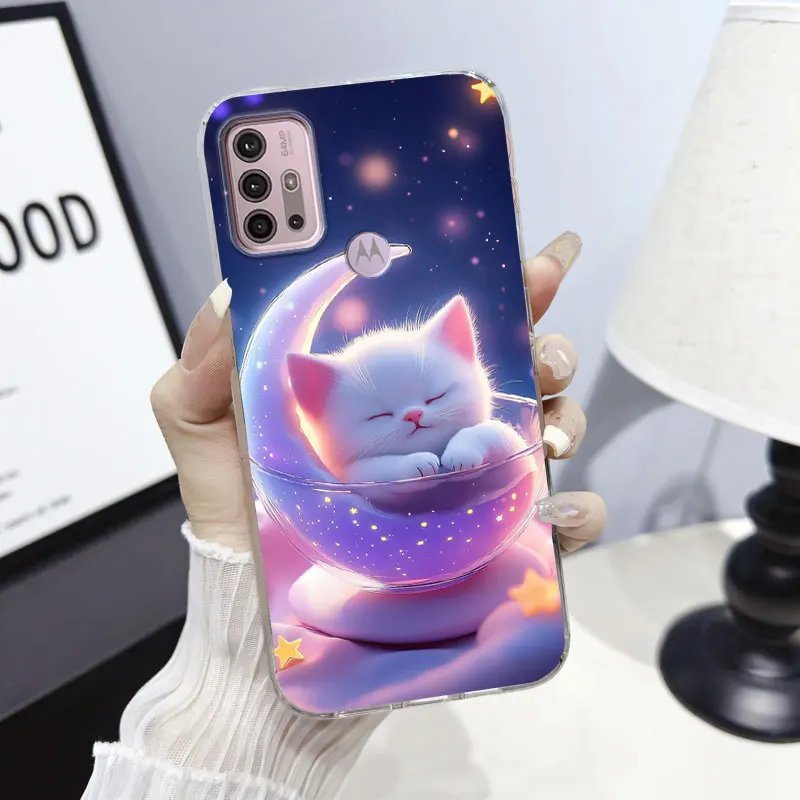 Cartoon Marble Floral Soft Silicone Protective Phone Case Cover
